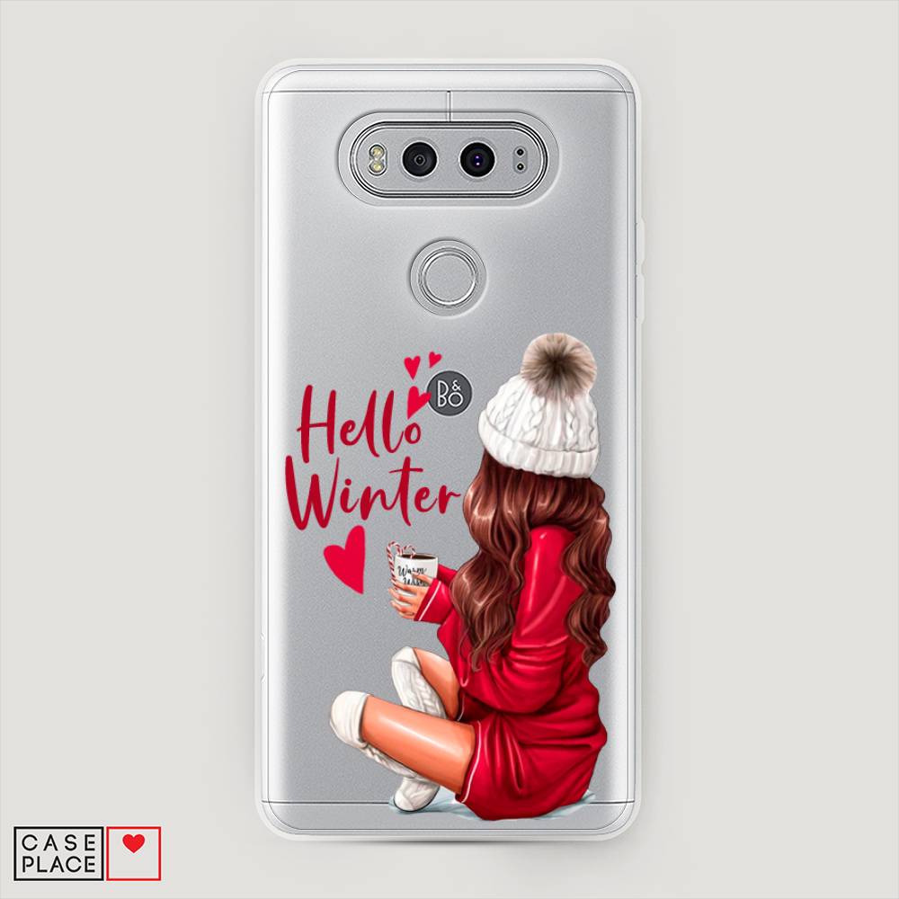 

Чехол на LG V20 "Hello winter", Красный;белый;коричневый, 83350-5