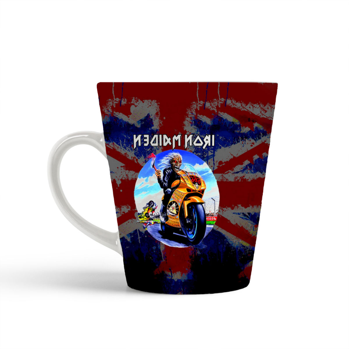 

Кружка-латте CoolPodarok iron maiden мотоцикл