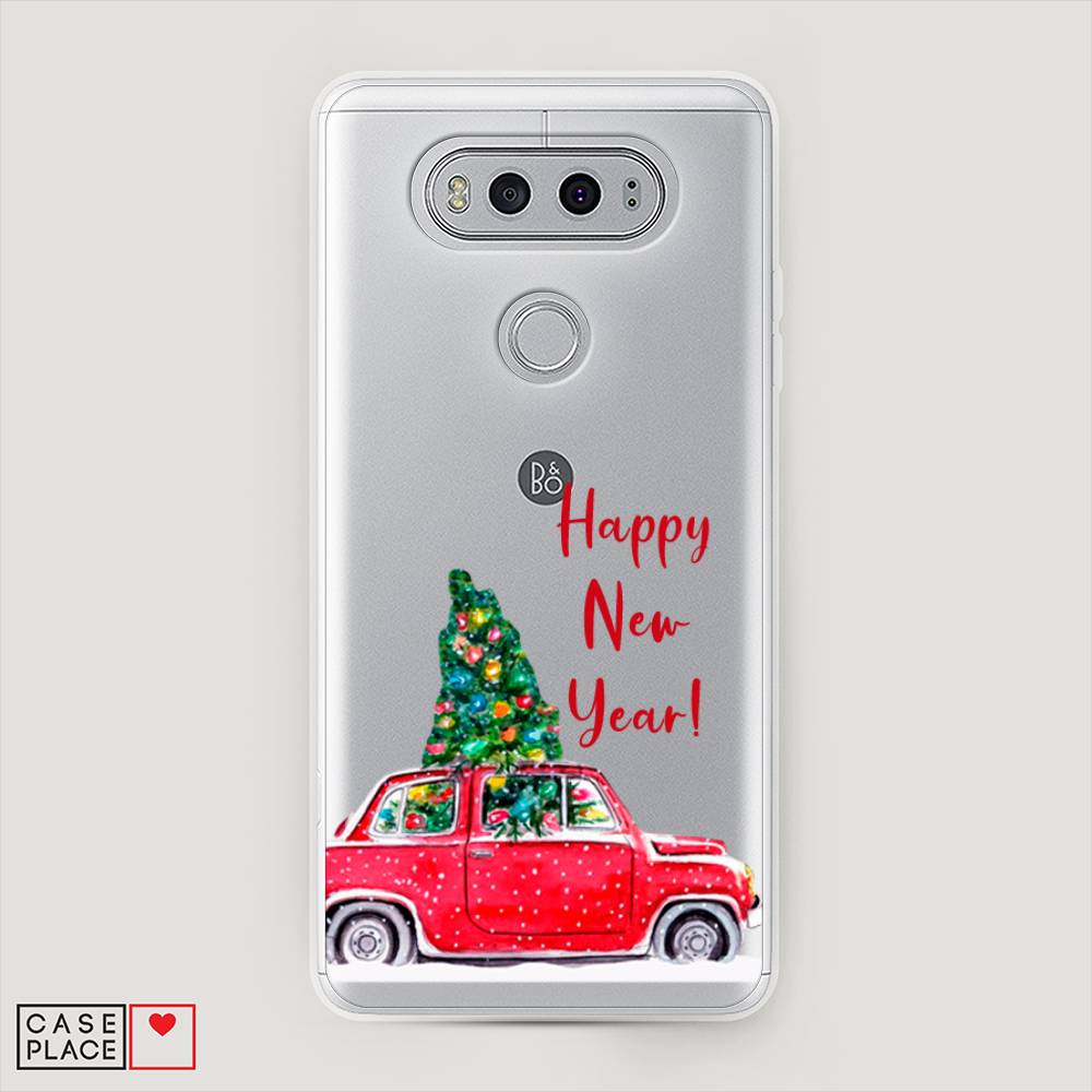 

Чехол на LG V20 "Happy New Year", Красный;зеленый, 83350-5