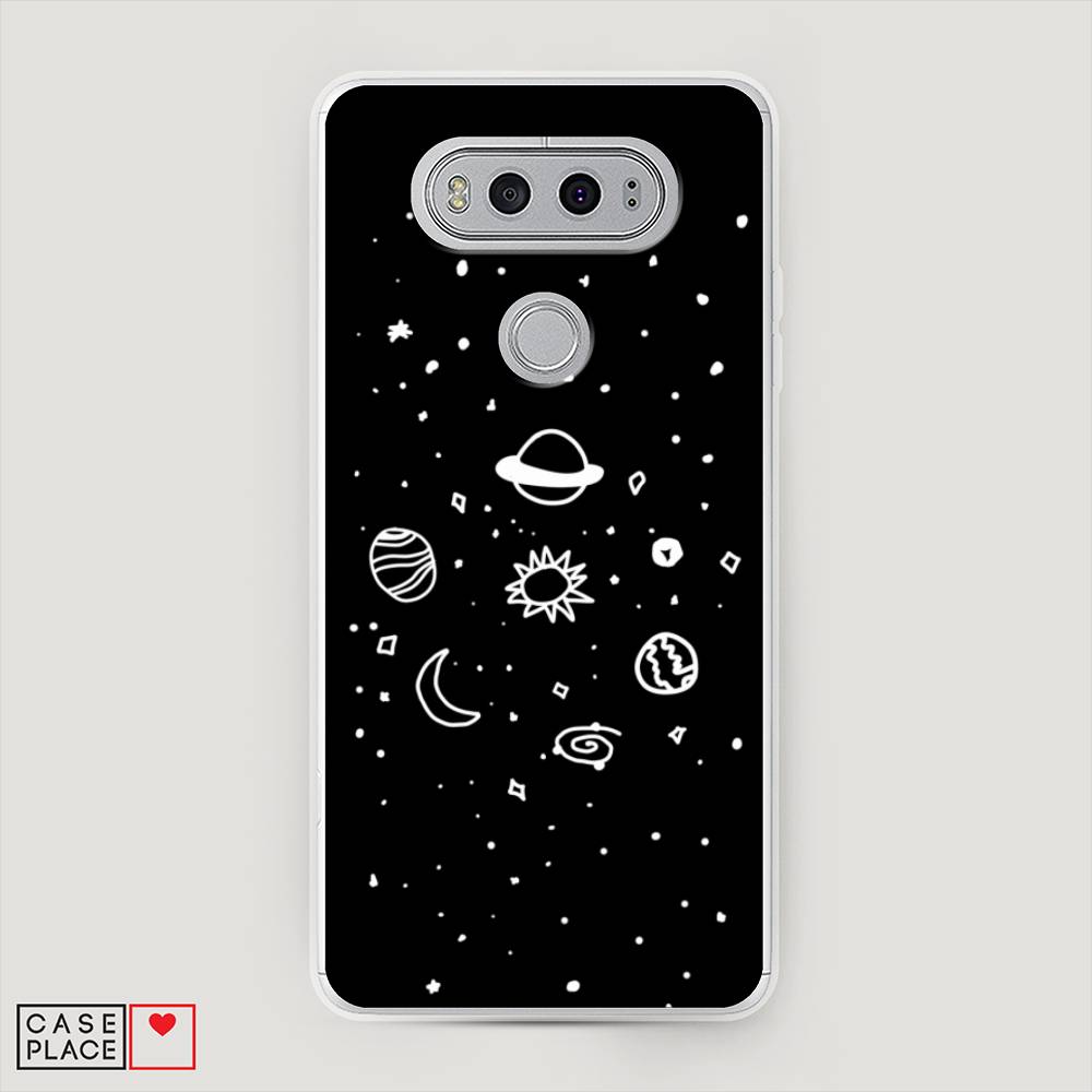 

Чехол на LG V20 "Дудл солнечной системы", Бежевый;серый, 83350-2