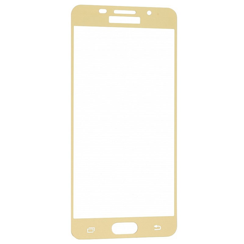 

Защитное стекло на Samsung A510F, Galaxy A5 (2016), с загибом, золотое, X-CASE