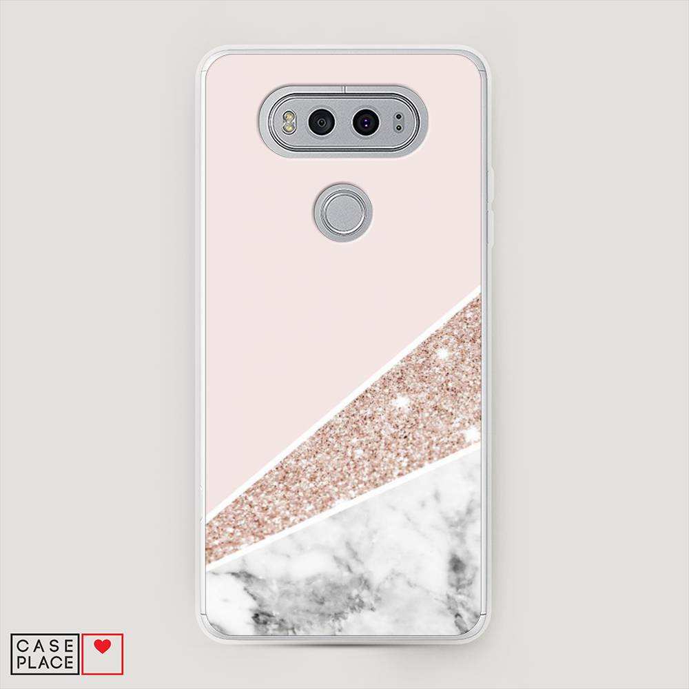 

Чехол на LG V20 "Блестящий розовый мрамор", 83350-3