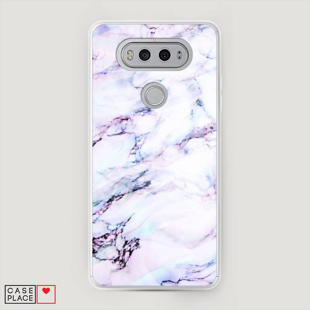

Чехол на LG V20 "Радужный мрамор", Серый;фиолетовый, 83350-3