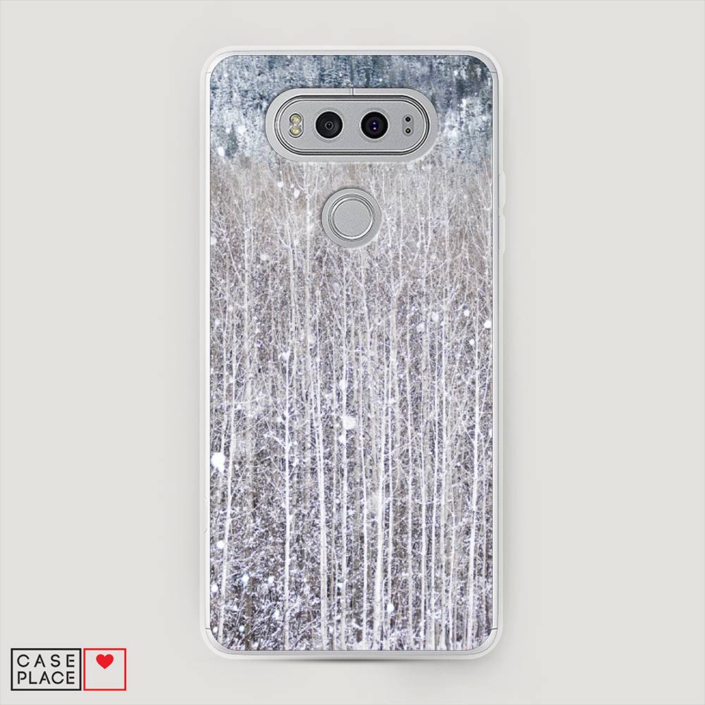 

Чехол на LG V20 "Снежный лес", Бежевый;серый;белый, 83350-5