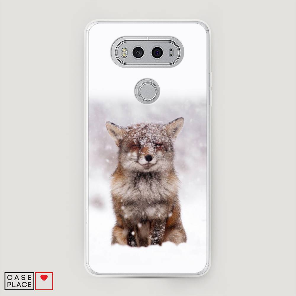 

Чехол на LG V20 "Зимняя лиса", Белый;серый;коричневый, 83350-1
