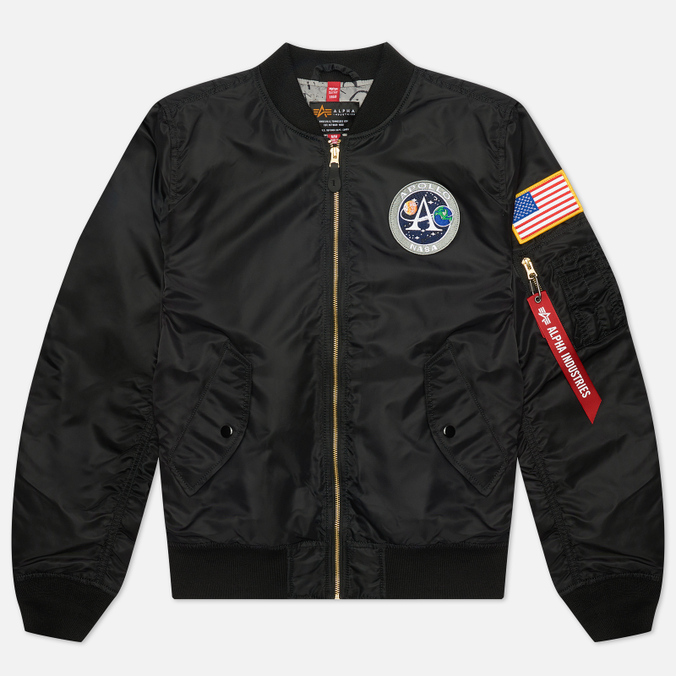 фото Бомбер мужской alpha industries ujl51000c1-001 черный xl