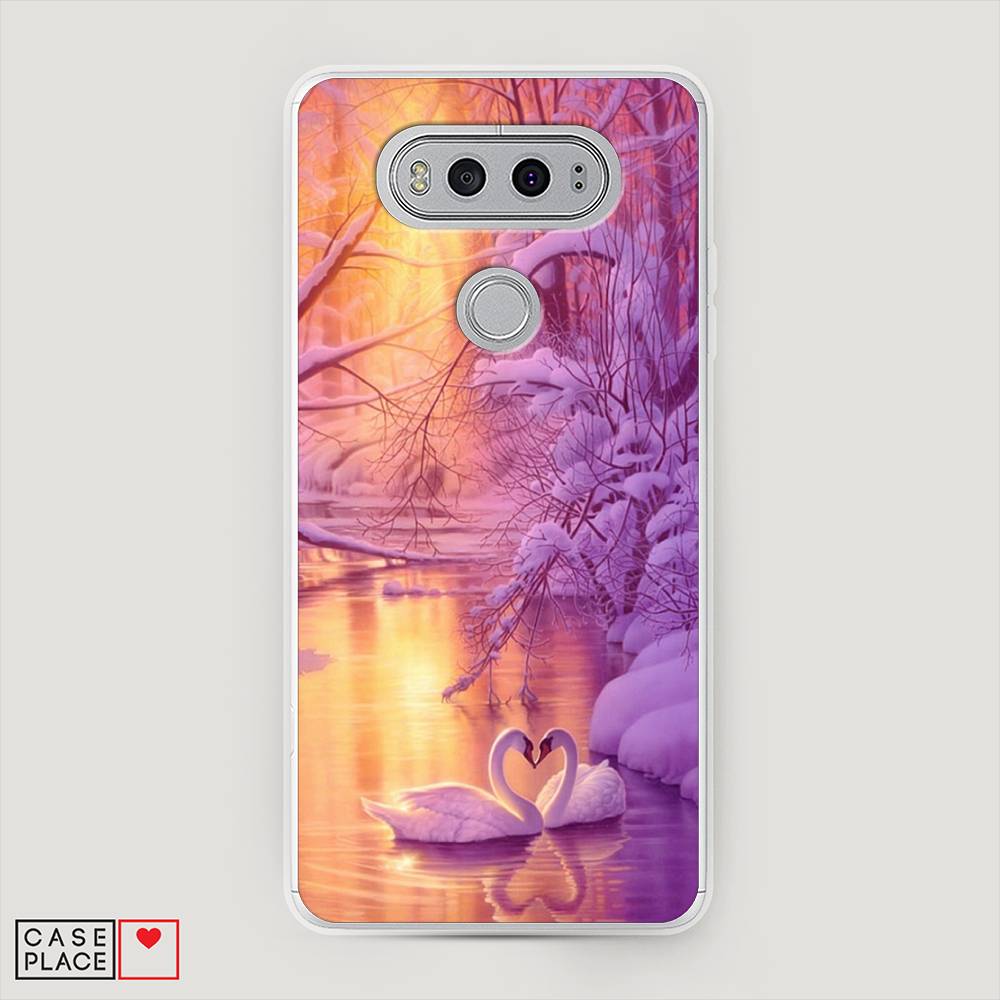 

Чехол на LG V20 "Зима 1", Фиолетовый;желтый, 83350-2