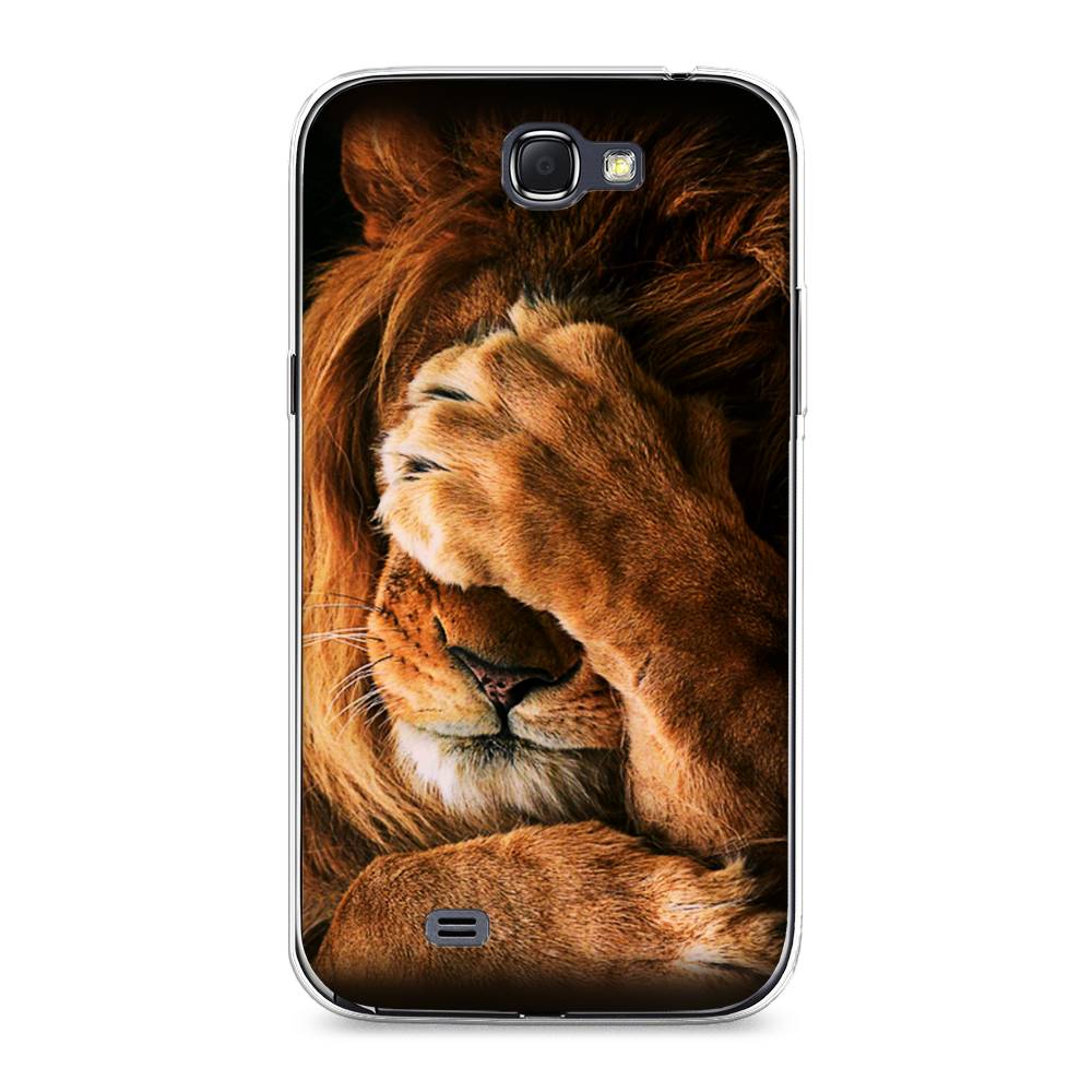 

Чехол Awog на Samsung Galaxy Note 2 / Самсунг Note 2 "Львиный стыд", Коричневый;черный, 23250-1