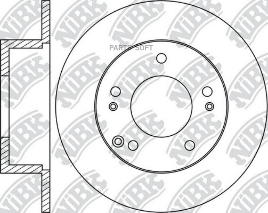 

Тормозной диск Nibk RN1386