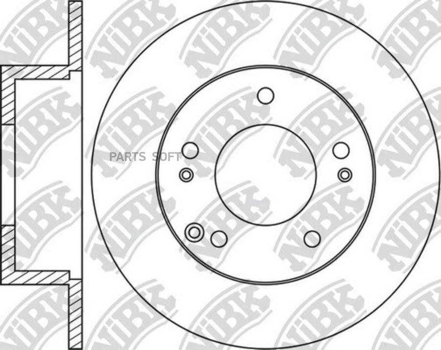 

Тормозной диск Nibk RN1386