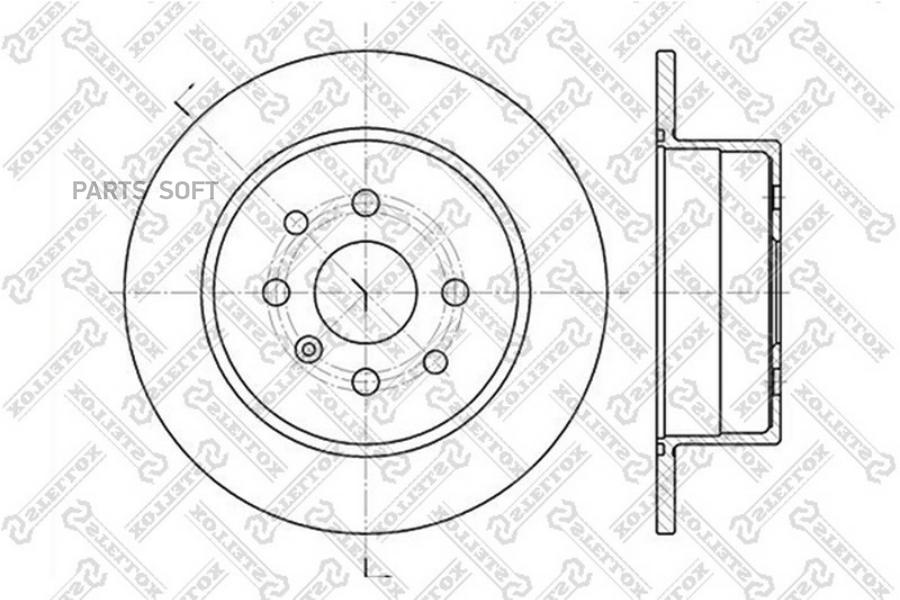 

Тормозной диск Stellox 60203623SX