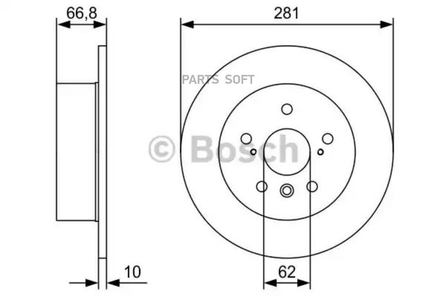 

Тормозной диск Bosch 0986479W38