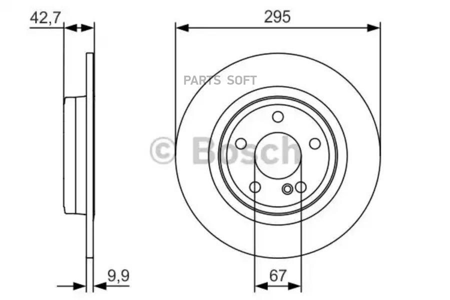 

Тормозной диск Bosch 0986479A04