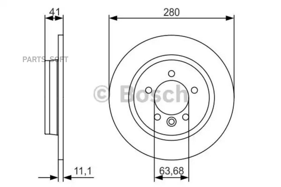 Тормозной диск Bosch 0986479691