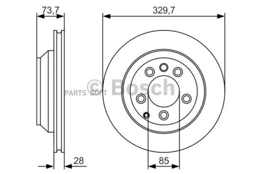 

Тормозной диск Bosch 0986479S20