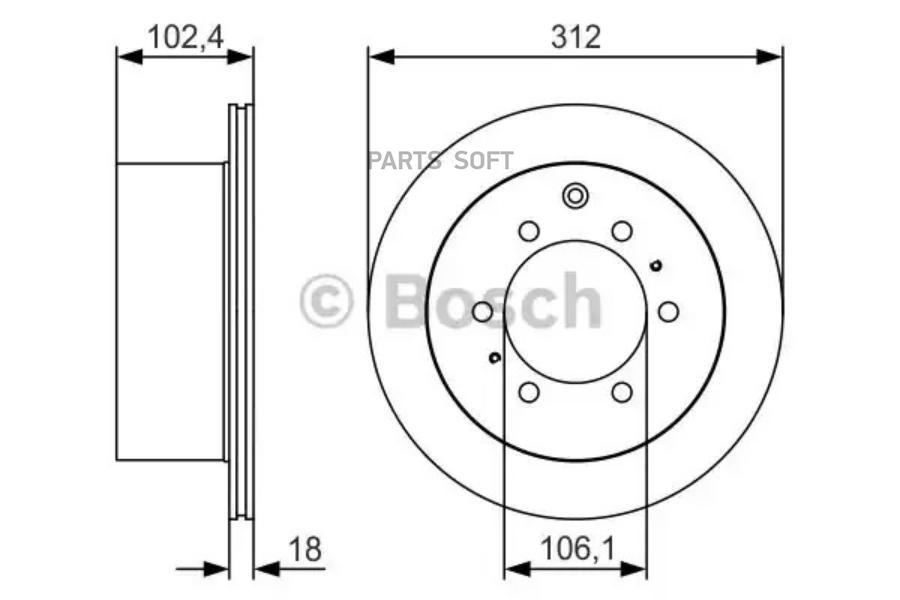 

Тормозной диск Bosch 0986479R57