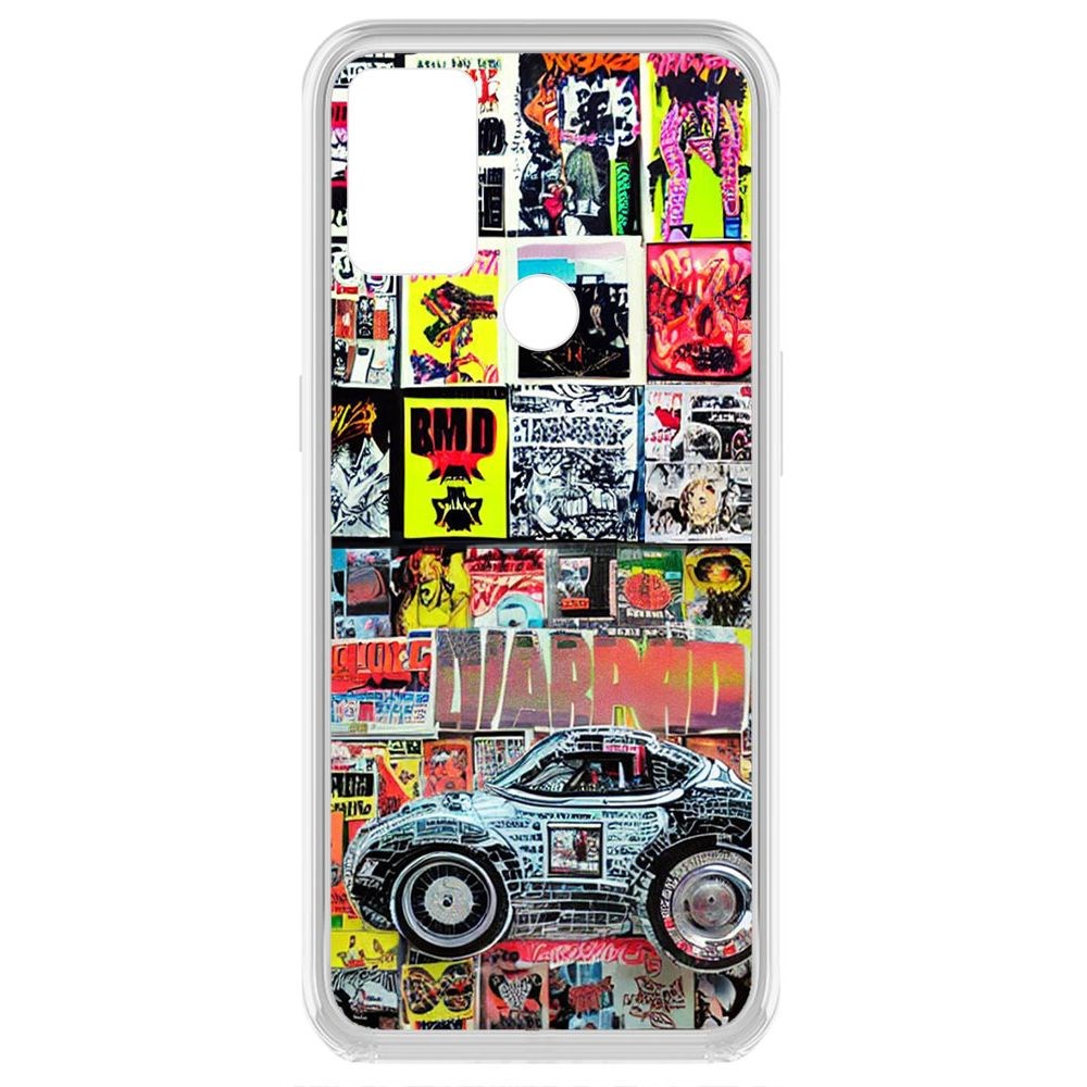 

Чехол-накладка Krutoff Clear Case Автопамфлет для OnePlus Nord N10 5G