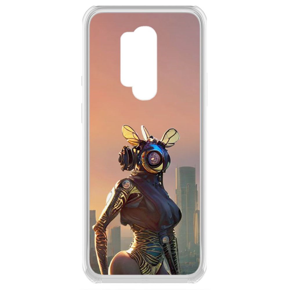 

Чехол-накладка Krutoff Clear Case Женщина-киберпчела для OnePlus 8 Pro