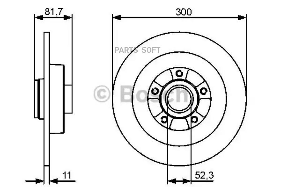 

Тормозной диск Bosch 0986479446