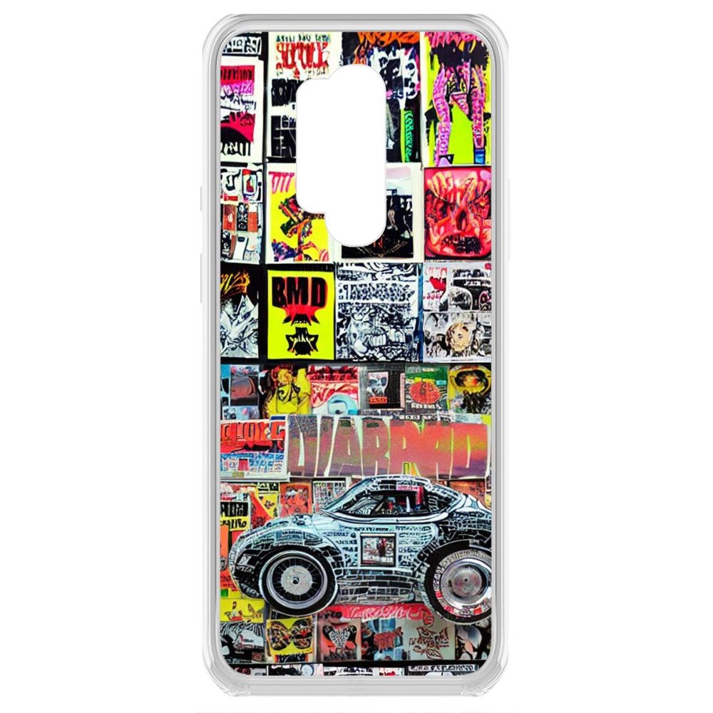 

Чехол-накладка Krutoff Clear Case Автопамфлет для OnePlus 8 Pro
