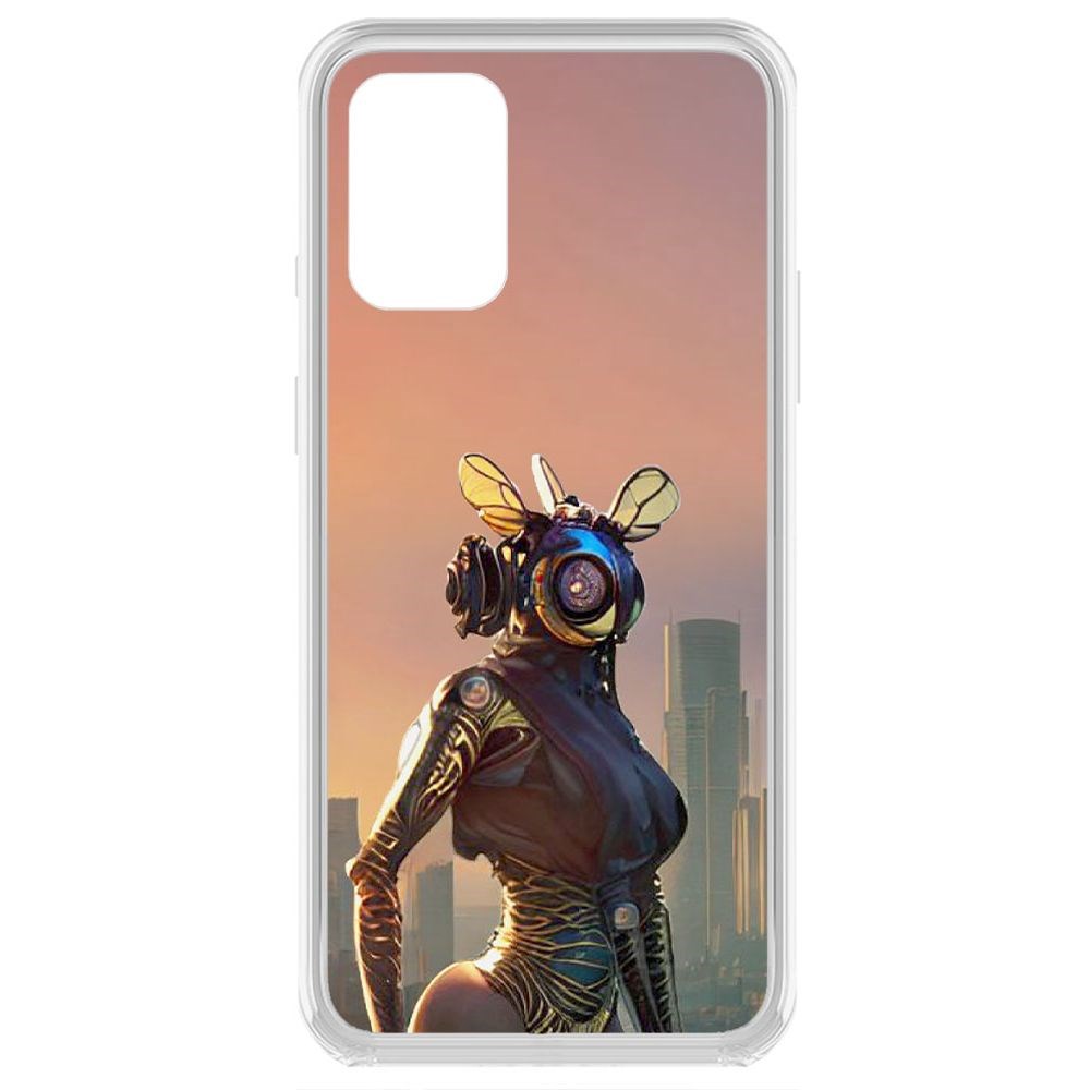 

Чехол-накладка Krutoff Clear Case Женщина-киберпчела для OnePlus 8T
