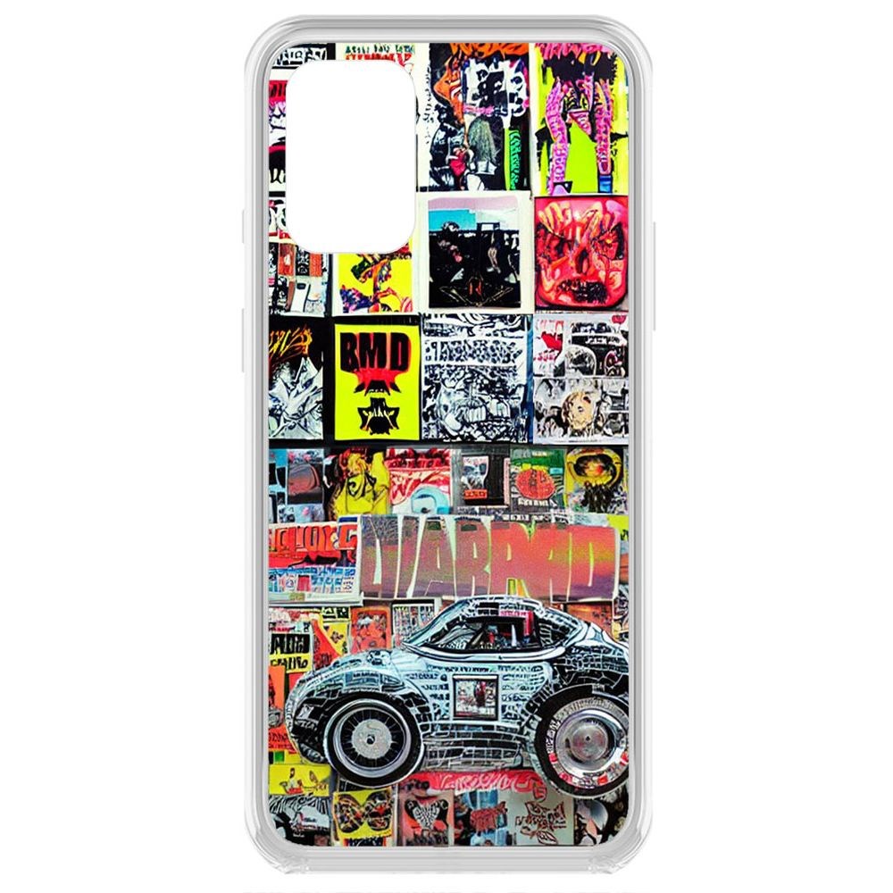 

Чехол-накладка Krutoff Clear Case Автопамфлет для OnePlus 8T, Прозрачный