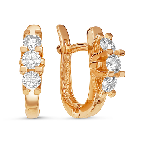 

Серьги из белого золота Бриллианты Костромы 02-2474, бриллиант, 02-2474