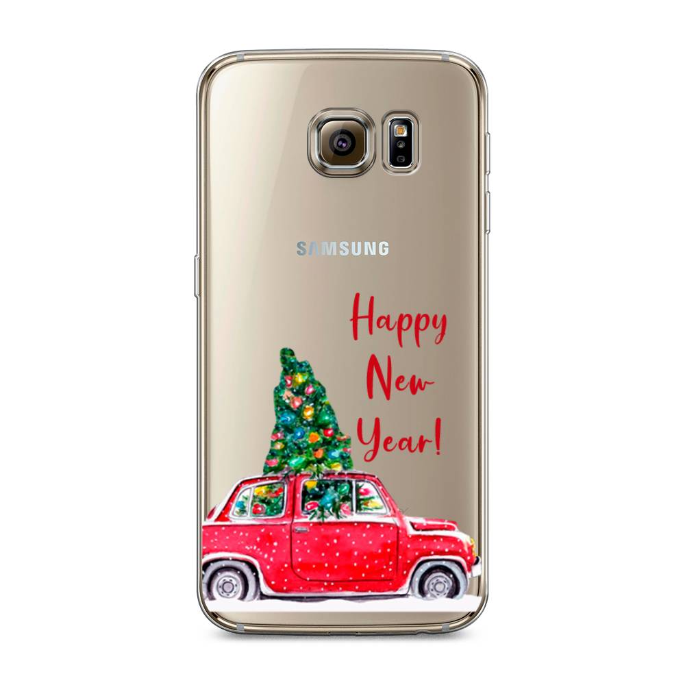 

Чехол на Samsung Galaxy S6 edge "Happy New Year", Красный;зеленый, 24450-5