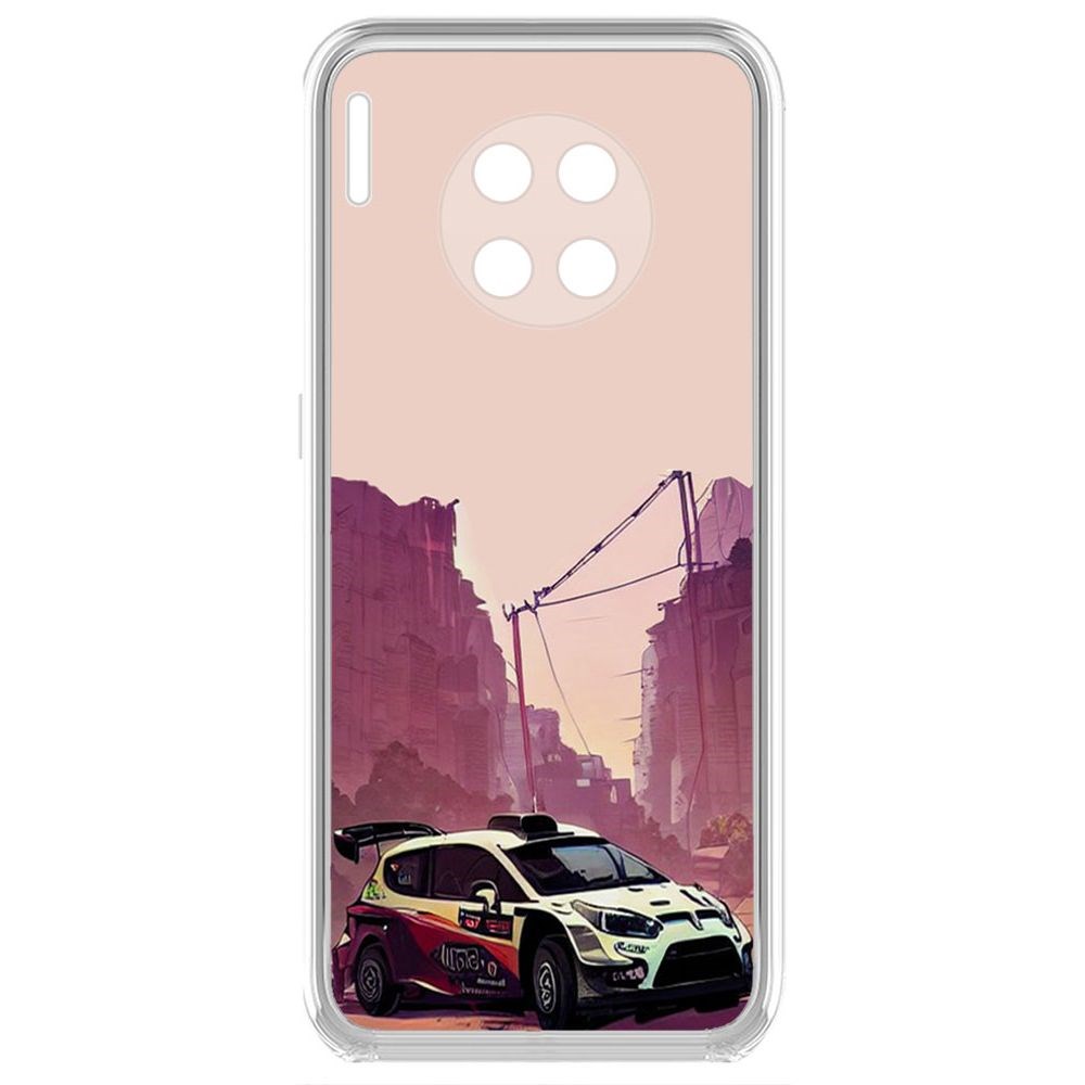 

Чехол-накладка Krutoff Clear Case Гоночный каньон для Huawei Mate 30, Прозрачный