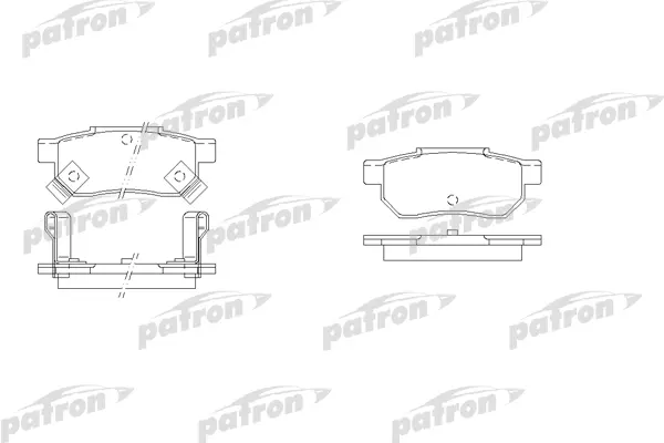 

Тормозные колодки PATRON дисковые PBP621