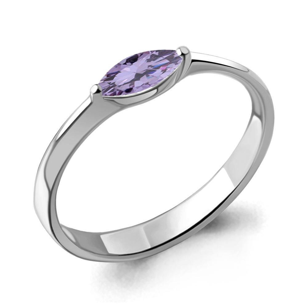 

Кольцо из серебра с фианитом Aquamarine Aquamarine 67232С_925_р р, 67232С_925_р