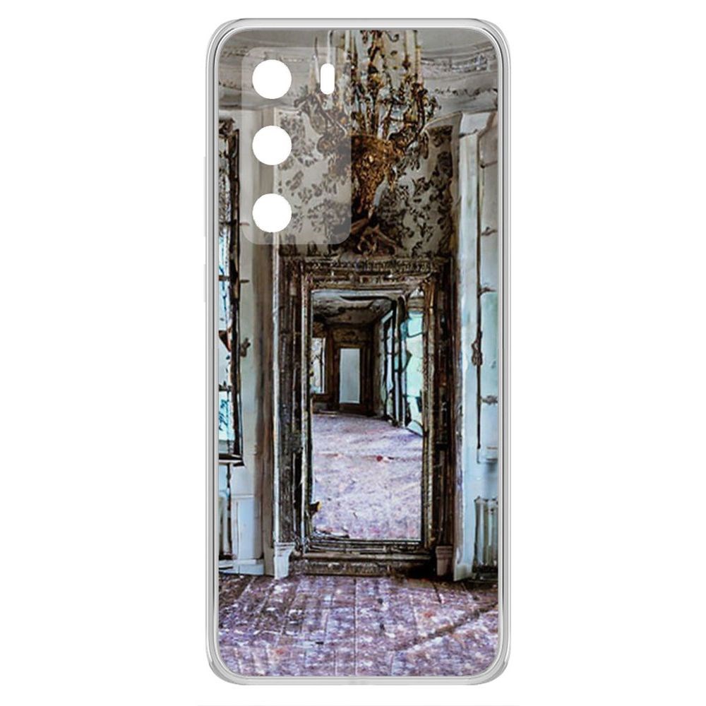 

Чехол-накладка Krutoff Clear Case Заброшенный особняк для Huawei P40