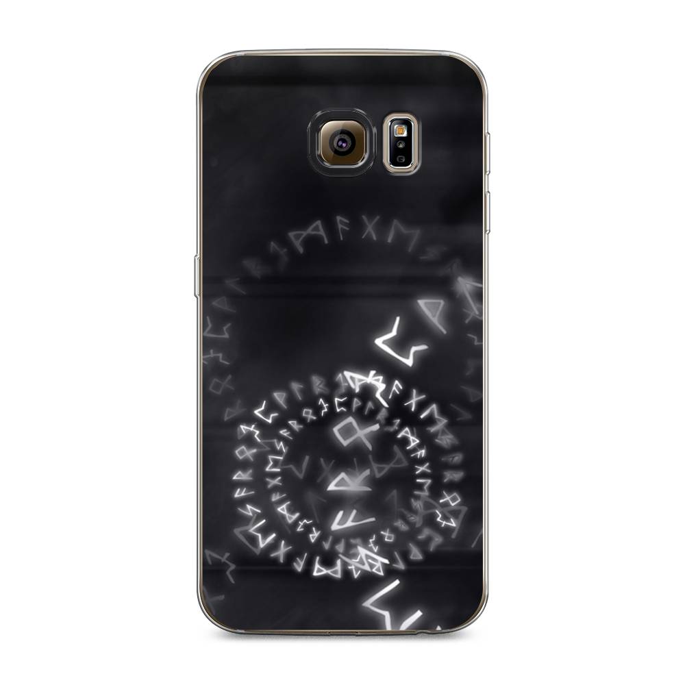 

Чехол на Samsung Galaxy S6 edge "Руны", Серый;черный, 24450-3