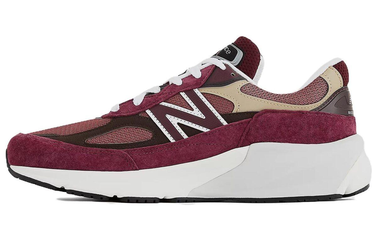 

Кроссовки унисекс New Balance NB 990 V6 бордовые 44.5 EU, Бордовый, NB 990 V6