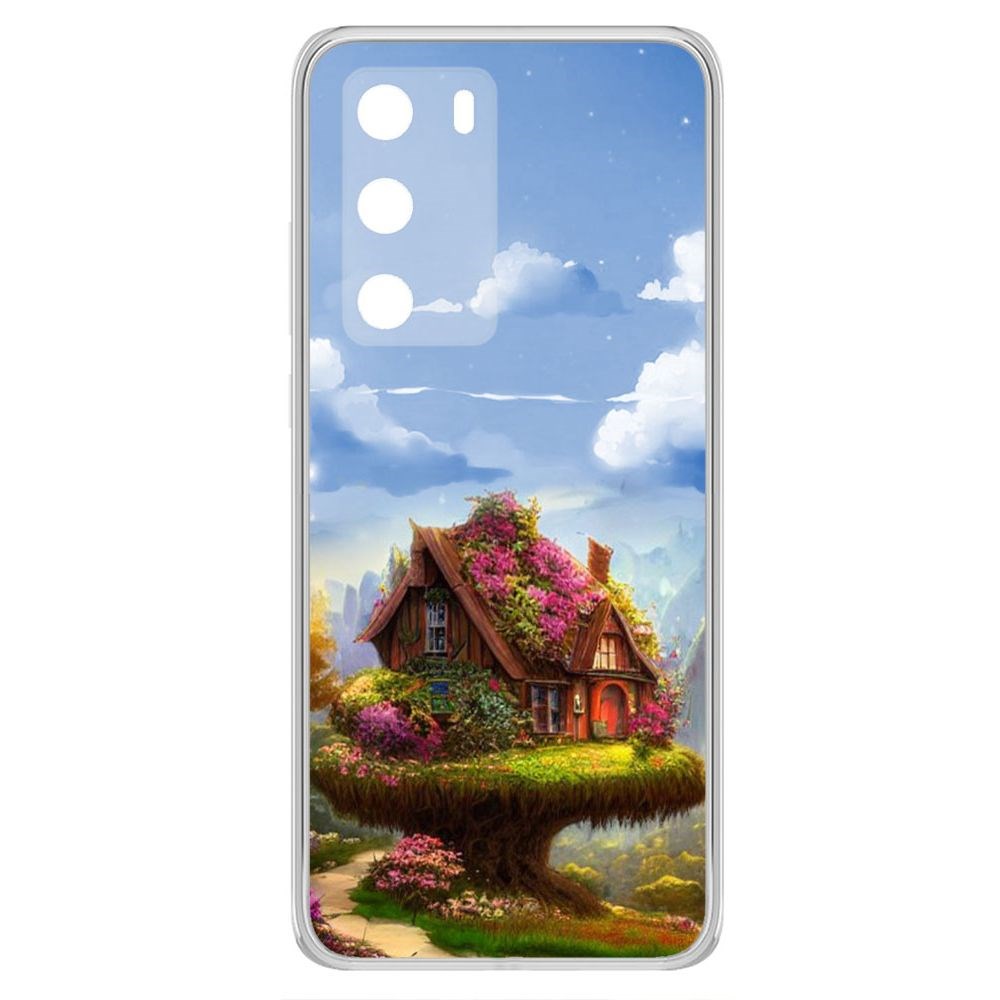 

Чехол-накладка Krutoff Clear Case Дом на дереве для Huawei P40