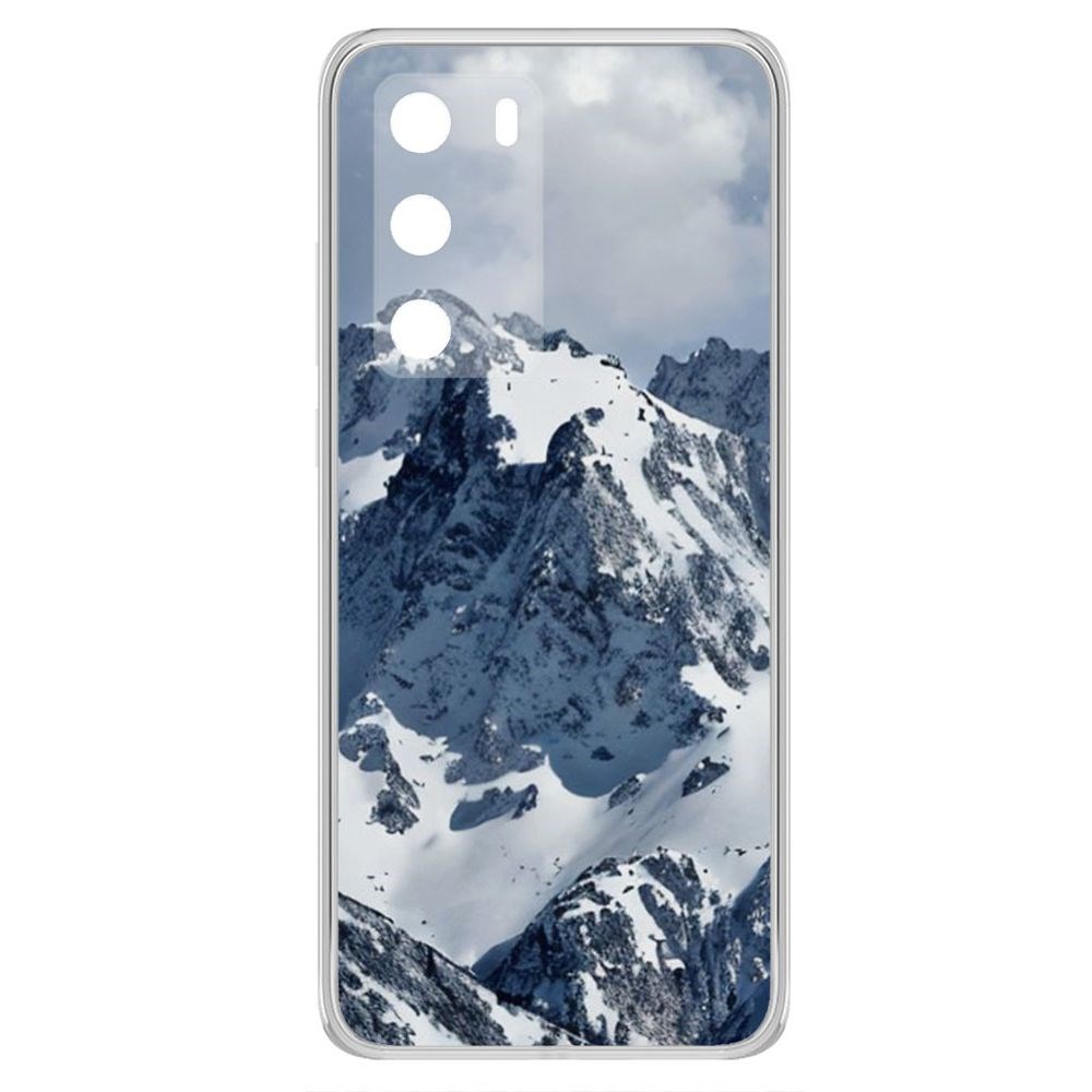 

Чехол-накладка Krutoff Clear Case Горы для Huawei P40