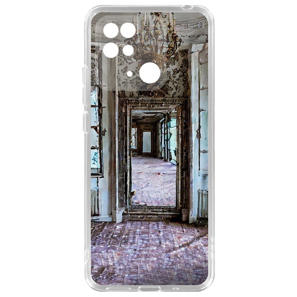 

Чехол-накладка Krutoff Clear Case Заброшенный особняк для Xiaomi Redmi 10C, Прозрачный