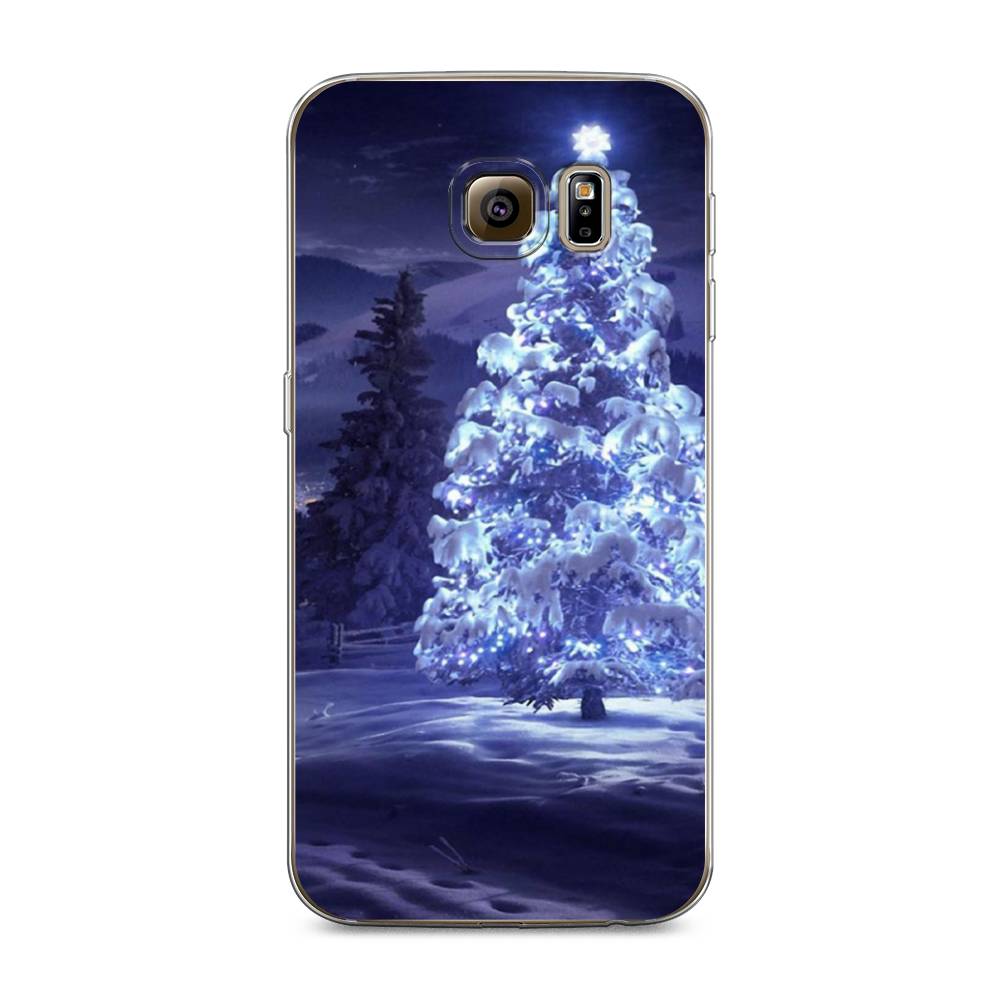

Чехол на Samsung Galaxy S6 edge "Зима 4", Синий;черный;белый, 24450-2
