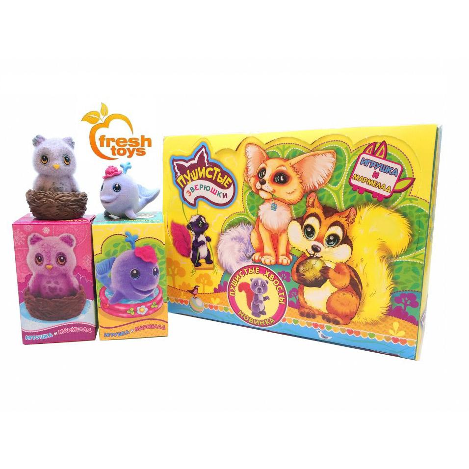 

Мармелад Fresh Toys Пушистые Зверюшки с игрушкой 10 г в ассортименте