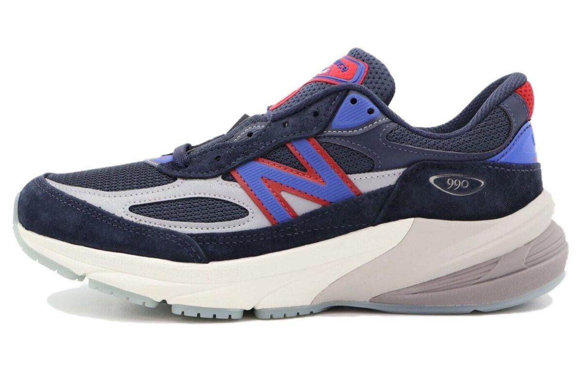 

Кроссовки унисекс New Balance KITH NB 990 V6 синие 43 EU, Синий, KITH x New Balance NB 990 V6