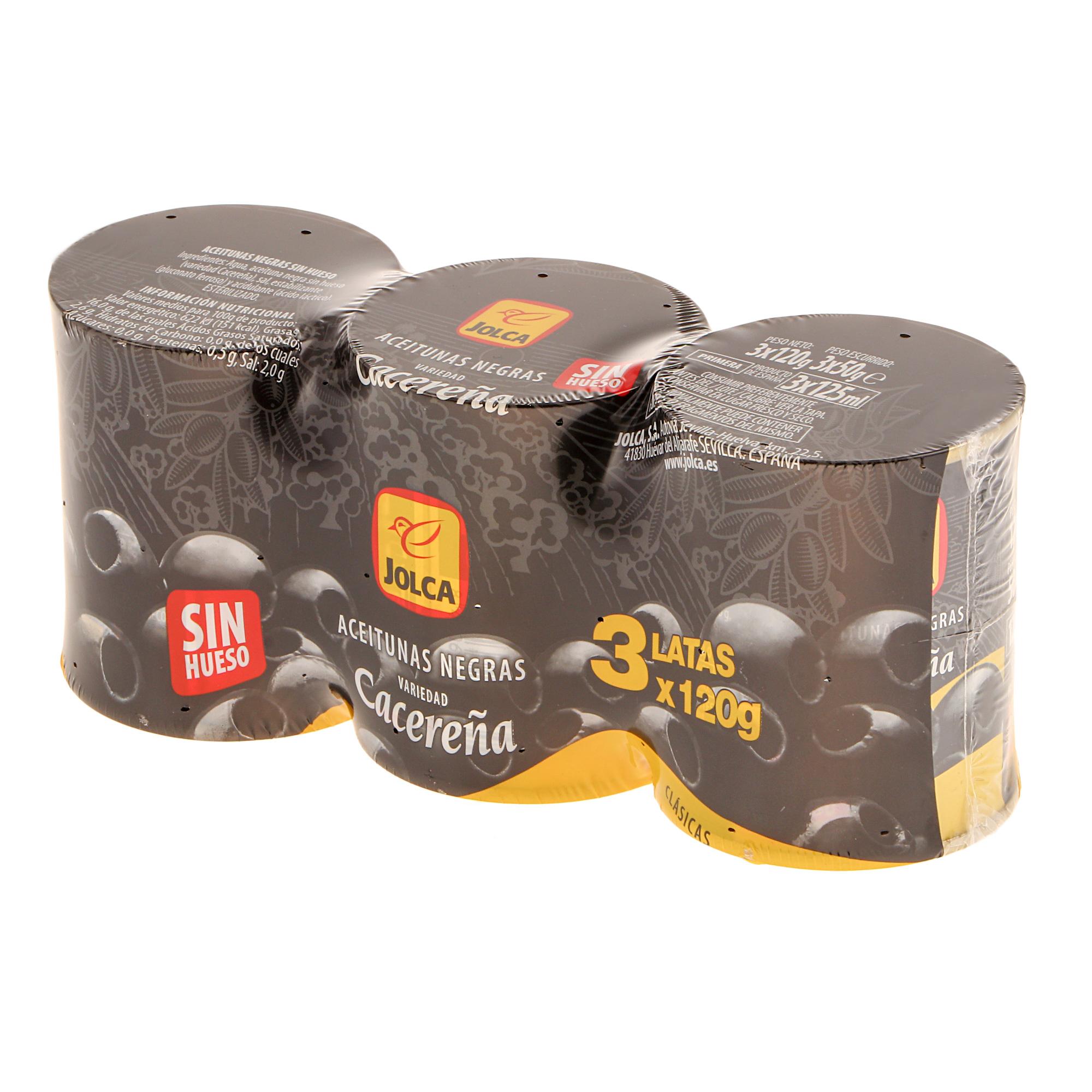 

Оливки Jolca черные без косточки 120 г x 3 шт