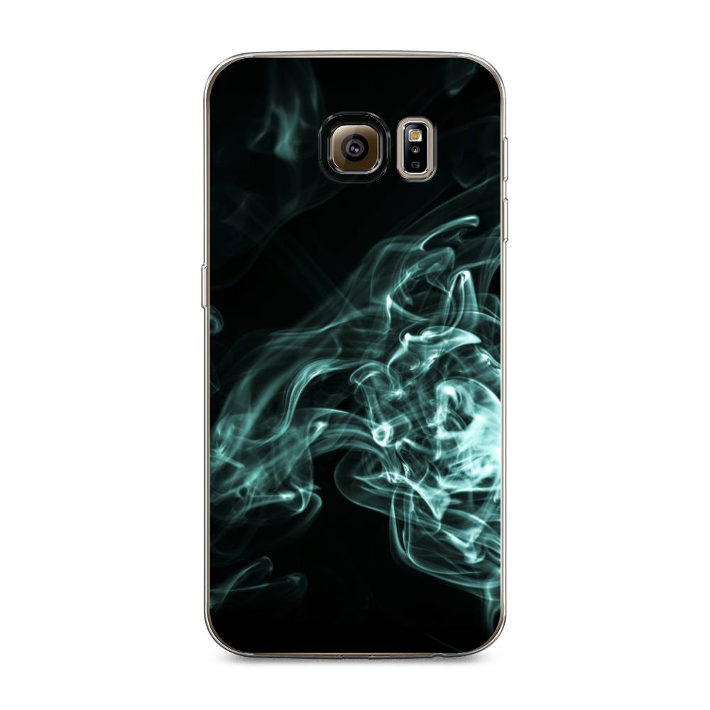 

Чехол на Samsung Galaxy S6 edge "Дым", Голубой;черный, 24450-3