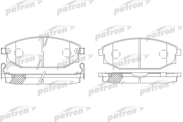 

Колодки тормозные дисковые передн HYUNDAI: GALLOPER II 98-, MITSUBISHI: GALLOPER 99- 1шт