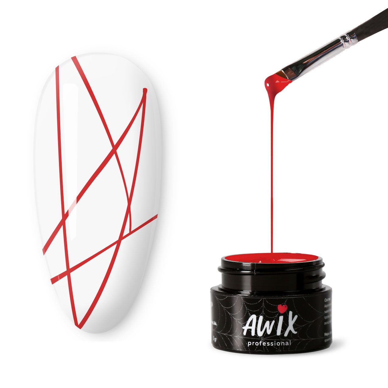 

Паутинка AWIX Professional Spider Gel Red, Красный