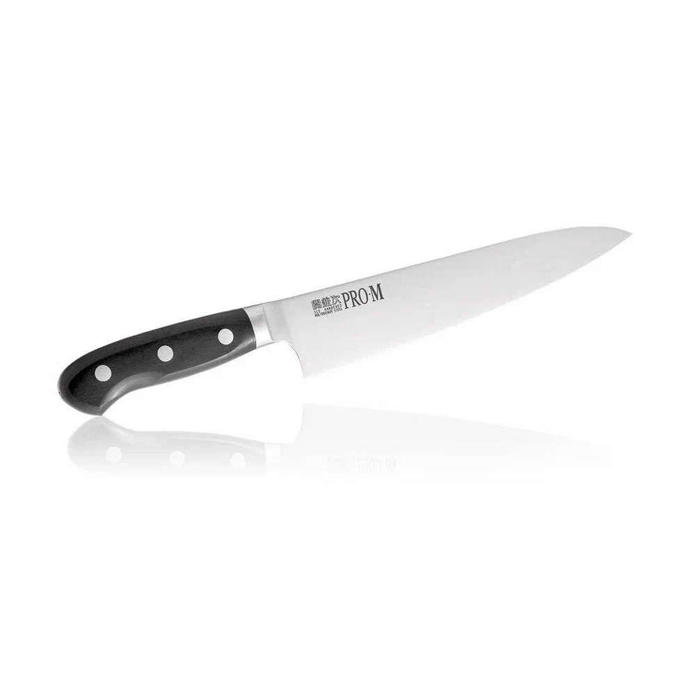 фото Нож кухонный поварской kanetsugu pro-м, длина лезвия 21 см, сталь 1k6, япония