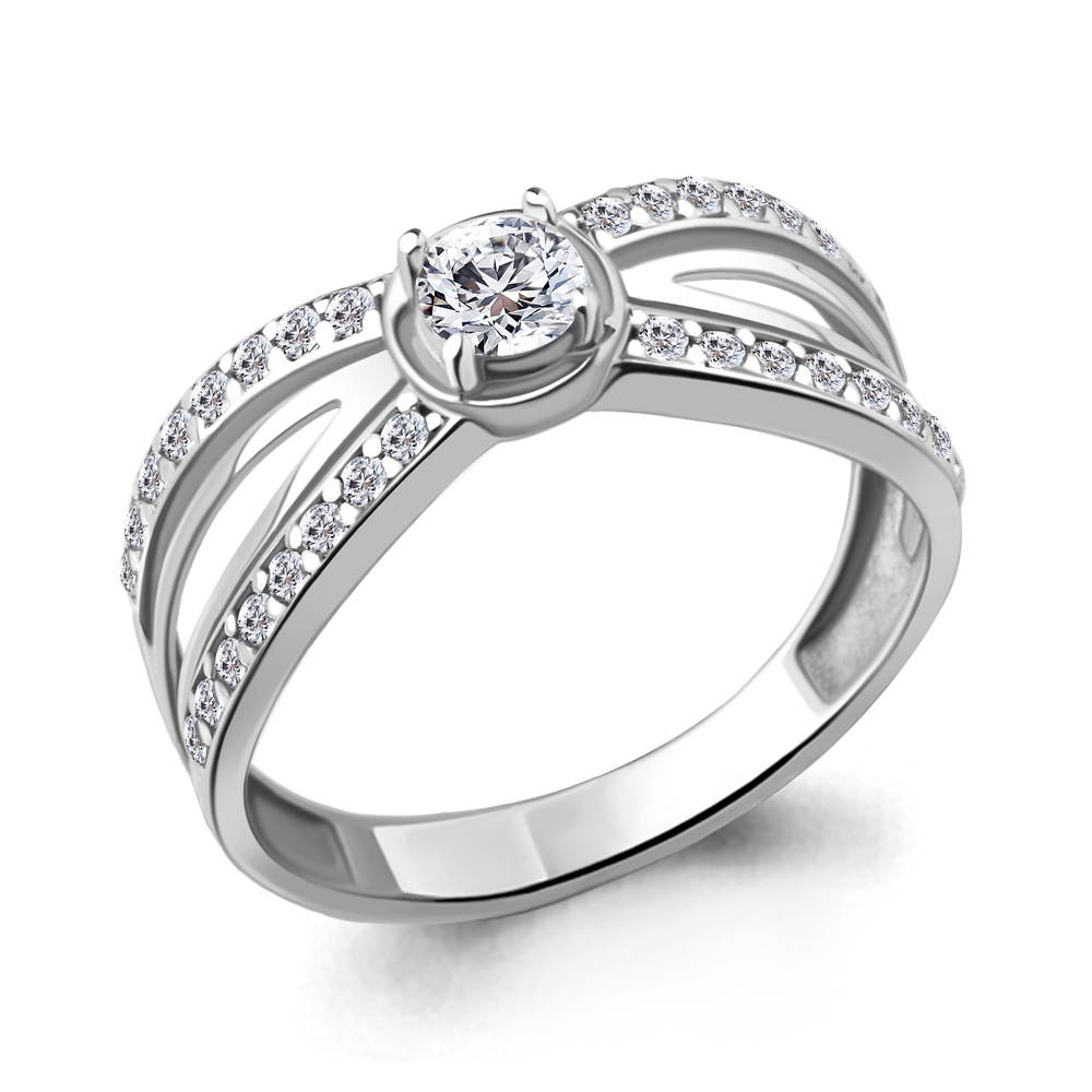 

Кольцо из серебра с фианитом Aquamarine Aquamarine 67227А_925_р р. 21, 67227А_925_р