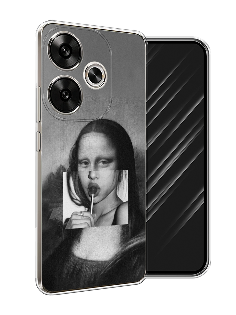 

Чехол Awog на Xiaomi Redmi Turbo 3 "Mona Lisa sucking lollipop", Серый, 322150-1