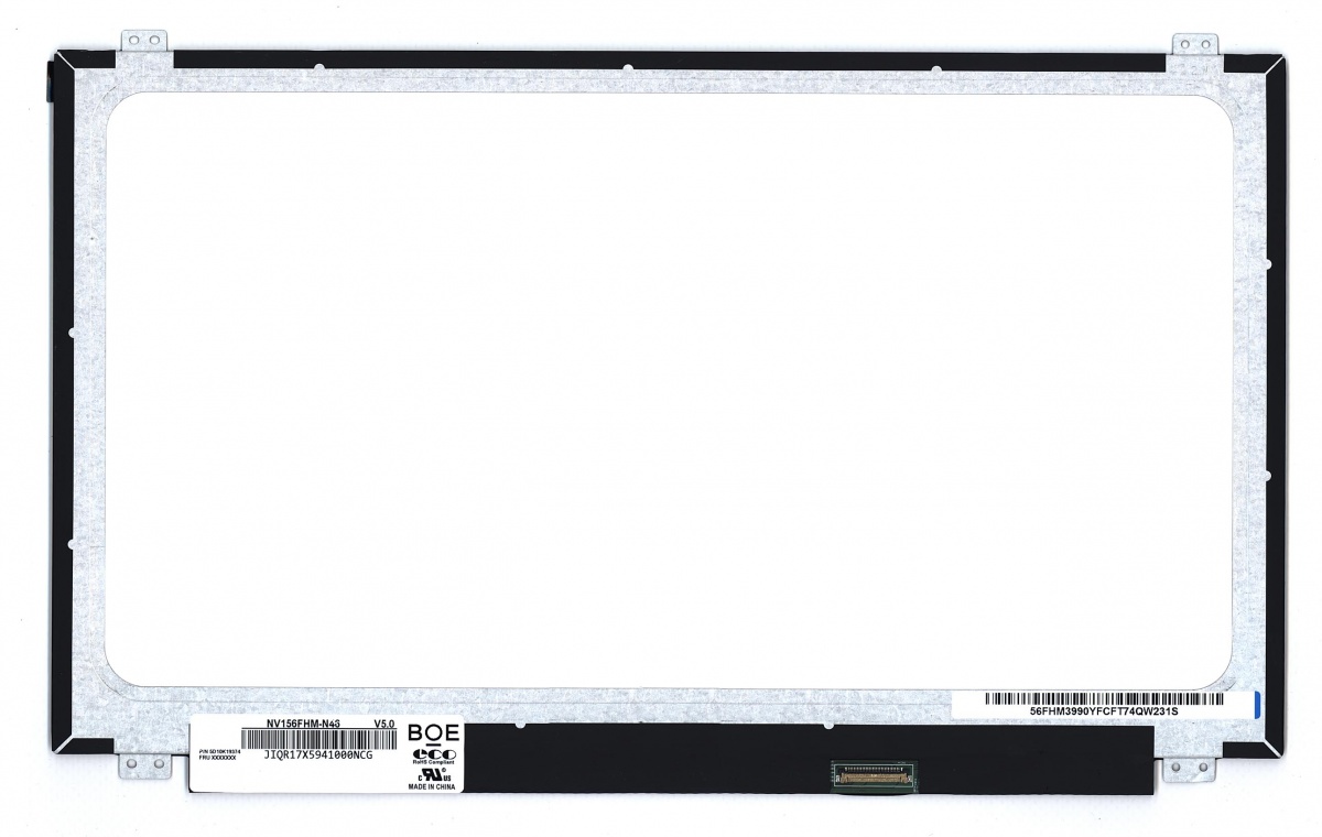 

Матрица OEM для ноутбука NV156FHM-N46 v5.0 (100176982V), совместимая с p/n: NV156FHM-N46 v5.0
