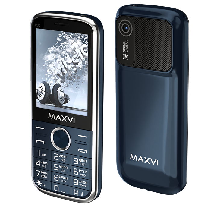 

Мобильный телефон Maxvi Maxvi P30 синий, Maxvi P30