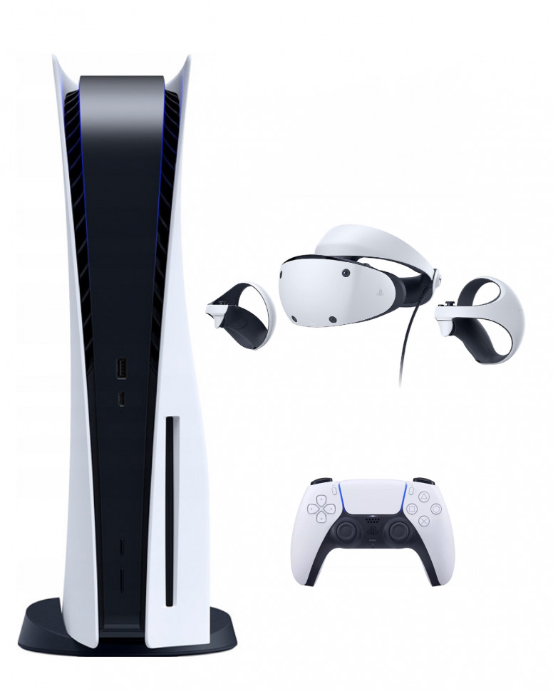 Игровая приставка Sony PlayStation 5 (3-ревизия) + Sony PlayStation VR2, 825 Гб